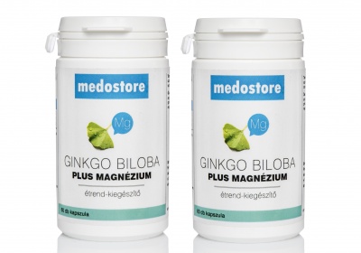 Medostore Ginkgo Biloba + Mg Duo (2x60 db)